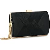 WEIMZC Women Clutch Bag Evening bag Fringed Evening Handbag,Lady Party Wedding Clutch Purse Chain Shoulder Cross Body Bag