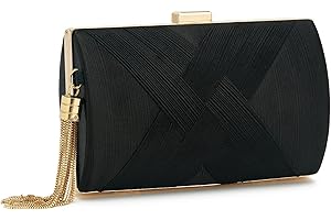 WEIMZC Women Clutch Bag Evening bag Fringed Evening Handbag,Lady Party Wedding Clutch Purse Chain Shoulder Cross Body Bag