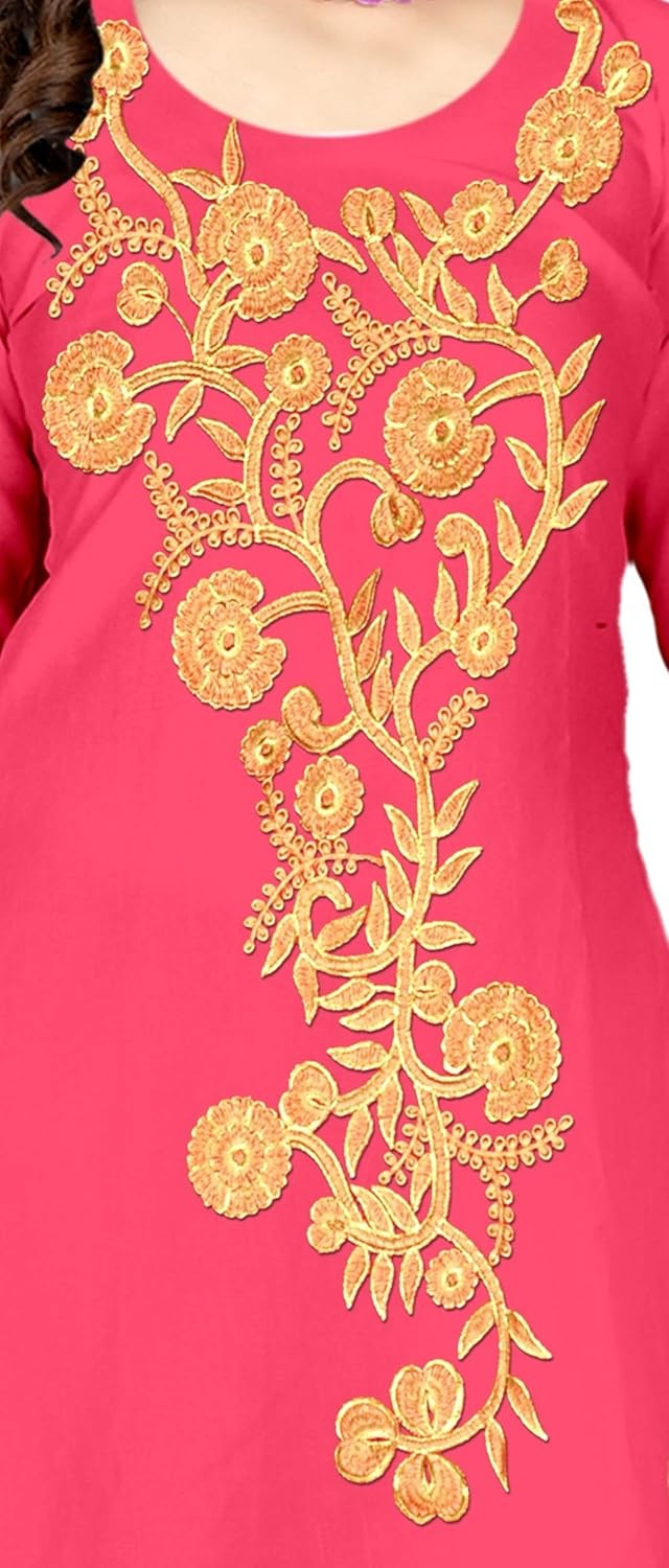 platinum women's cotton dress material (plt_1009_pink_free size_pink)