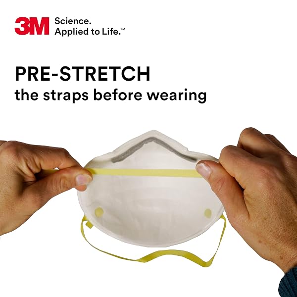 3M 8210 PARTICULATE RESPIRATOR, N95, PACK OF 20 DISPOSABLE RESPIRATOR, NIOSH APPROVED, TWO-STRAP CUP STYLE DESIGN, LIGHTWEIGHT WITH CUSHIONING NOSE FOAM