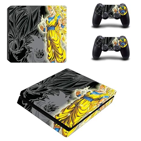 Skin Sticker Vinyl Decal Schutzfolie Full Cover für PS4 Slim Playstation Konsole und 2 Controller S