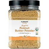 Nutricost Pantry Organic Peanut Butter Flour Powder (30 Servings) (12.7 oz) | No Added Sweetener, 81% Less Fat Than Traditional Peanut Butter, USDA Organic, Certified CCOF Organic, Non-GMO