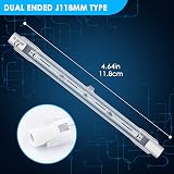 BROTOU 6 Pack R7S 300W Halogen Bulbs 118mm 230V 4480LM 2800K Dimmable Floodlight view 6