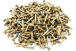 300pcs Small Tiny Nails 1.2 x 8mm,Round Hardware Mini Nails, for Wood DIY Decorative, Pictures Frames Hanging, Household Acce