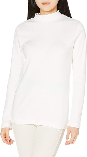 Amazon Co Jp ヘインズ Undies Plus Warm T モックネック Hw4 S505 レディース オフホワイト 日本 M 日本サイズm相当 Clothing Accessories