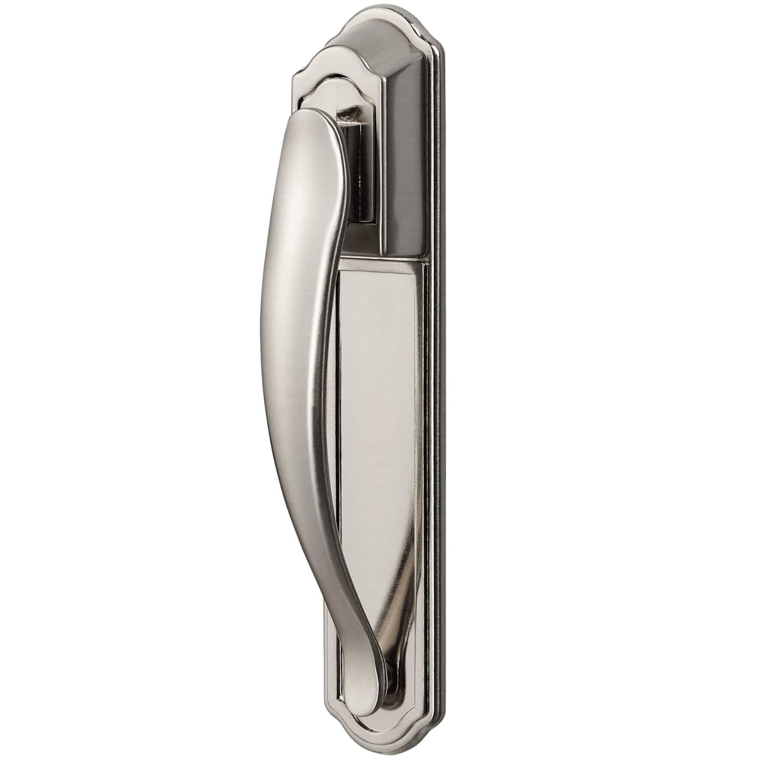 Ideal Security Inc. SKDXSS DX Pull Handle Set for Storm and Screen Doors Easy Upgrade, Satin Silver