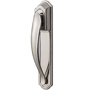 Ideal Security Inc. SKDXSS DX Pull Handle Set for Storm and Screen Doors Easy Upgrade, Satin Silver