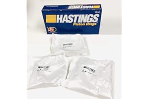 FALCON PERFORMANCE Set of Hastings MOLY +.030" Piston Rings Set compatible with Chevy SBC 327 350 383 5/64" 5/64" 3/16". Non-Vortec Engines (+.030 Bore 4.030).