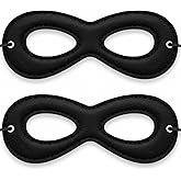 BRTGWVL Superhero Black Eye Mask – Black Felt Adjustable Costume Accessory for Halloween & Roleplay for Family Women(1 Pcs)