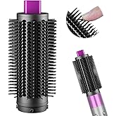 ZEPHBLOW 1.5INCH Round Brush for Dyson Airwrap Attachment Volumizing Brush | Upgraded Round Brush Attachment For Dyson Air Wrap Attachments, for Root Lift Volume Frizz Control Styling Volumizing, Rose