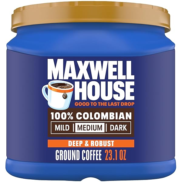 MAXWELL HOUSE 23.1OZ GROUND COFFEE MEDIUM 100% COLOMBIAN ROAST