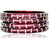 JD'Z COLLECTION Indian Bangles Set For Women Kada Bangle Traditional Bollywood Bangles Wedding Wear Bangle Set Of
