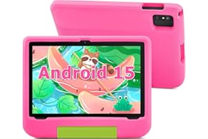 Ruufuuxy Kids Tablet, 10 Inch Android 15 Tablet for Ages 3–15, A523 Octa-Core, 8GB RAM 64GB Storage (Expandable to 1TB), with