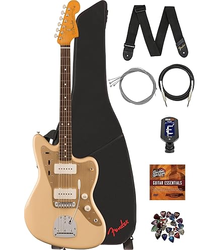 Amazon.com: Fender Vintera II '50s Jazzmaster - Desert Sand Bundle