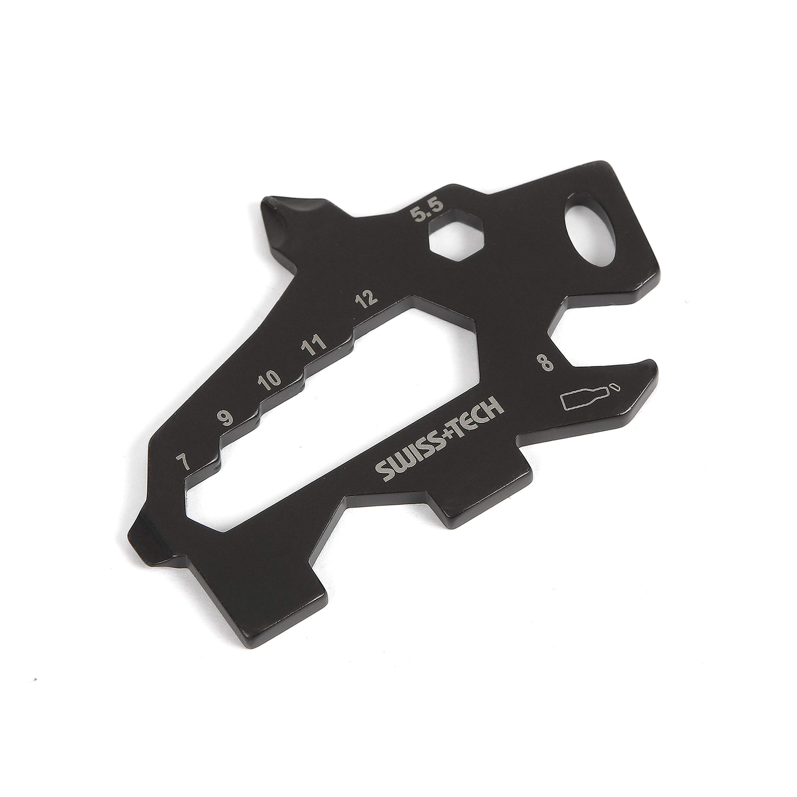 Swiss+TechST029010 11-in-1 Every Day Carry (EDC) Multi-Tool, Card Style (Single Pack)