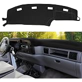 SKYLOTEC Dash Cover for Dodge RAM 1500 2500 3500 1994-1997 | for Dodge RAM Accessories Dashboard Mat, Dash Pad Non-Slip Carpet Sunshield Protector Black