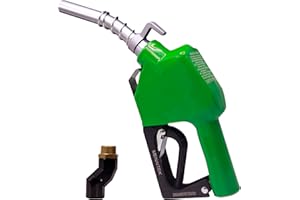 MENAITEK 3/4" Inch NPT Automatic Shut Off Fuel Nozzle Kit Fuel Pump Handle 360° Hose Swivel,13/16" Spout 16 GPM Flow with Hook designed for Gasoline, Diesel,Kerosene Biodiesel up to B20, E15 Kerose