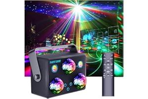 SPOOBOOLA Party Lights Disco Ball Light Dj Disco Night Lights Stage Starry Sky Lights Party Decoration with Remote Control for Party Birthday Room Decoration Wedding Holiday