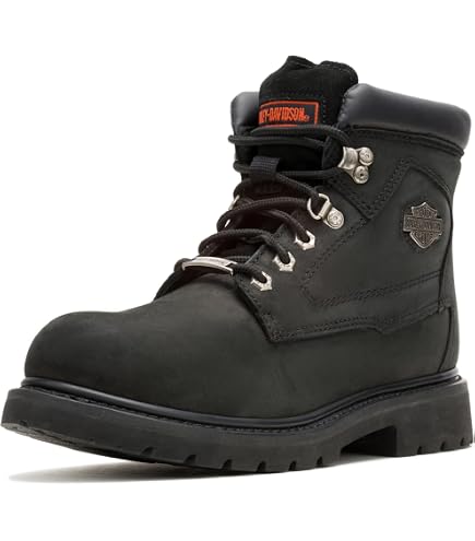 Harley-Davidson レザーブーツ メンズ ブラック Amazon.com | Harley-Davidson Men's Gilford 5