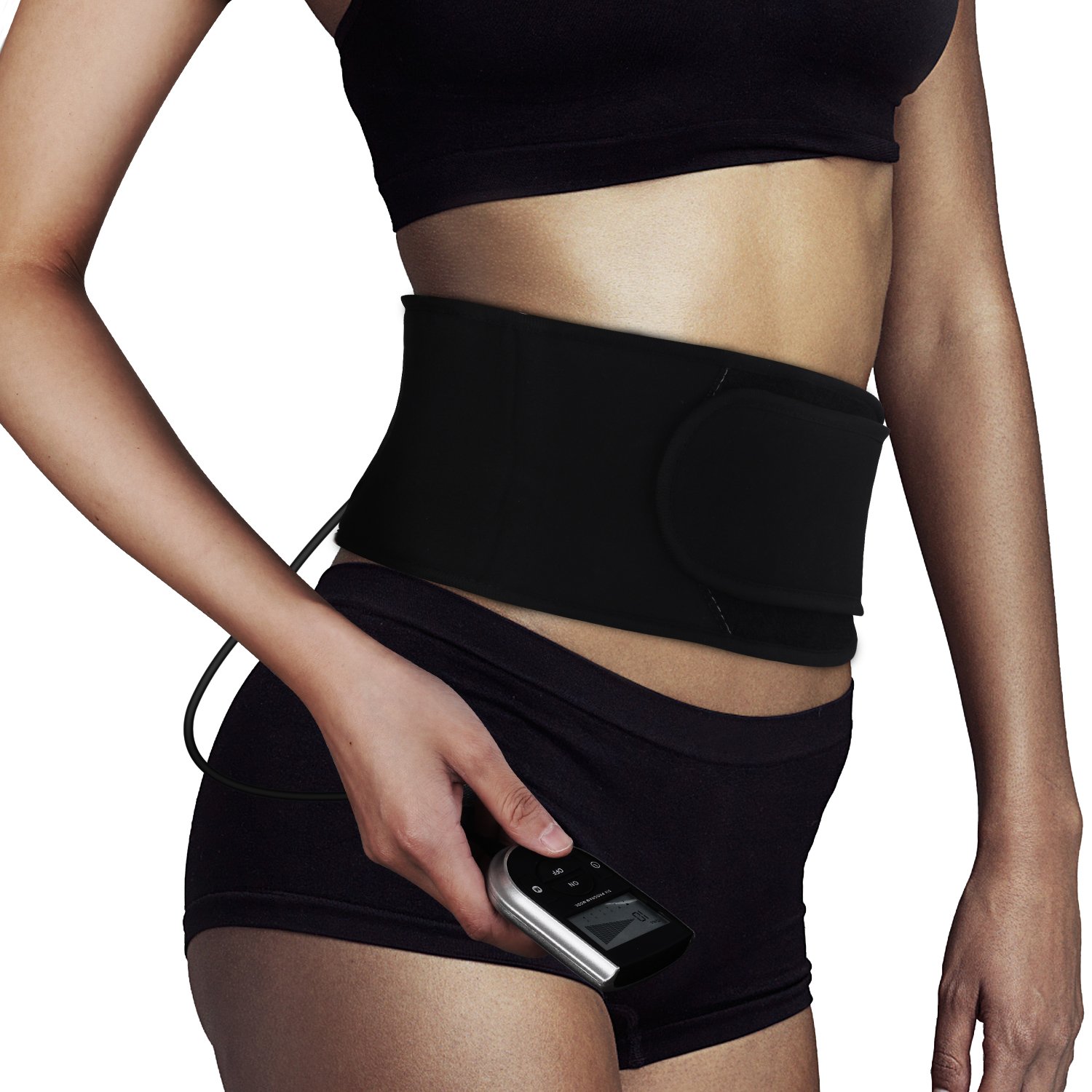 Electroestimulador Muscular Abdominales GVDV TENS EMS Universal Masajeador Elétrico Cinturón con Electrodos