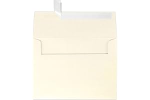LUXPaper A7 Invitation Envelopes | Peel & Press | 5 1/4" x 7 1/4" | Champagne Metallic | 80lb. Text | 50 Qty