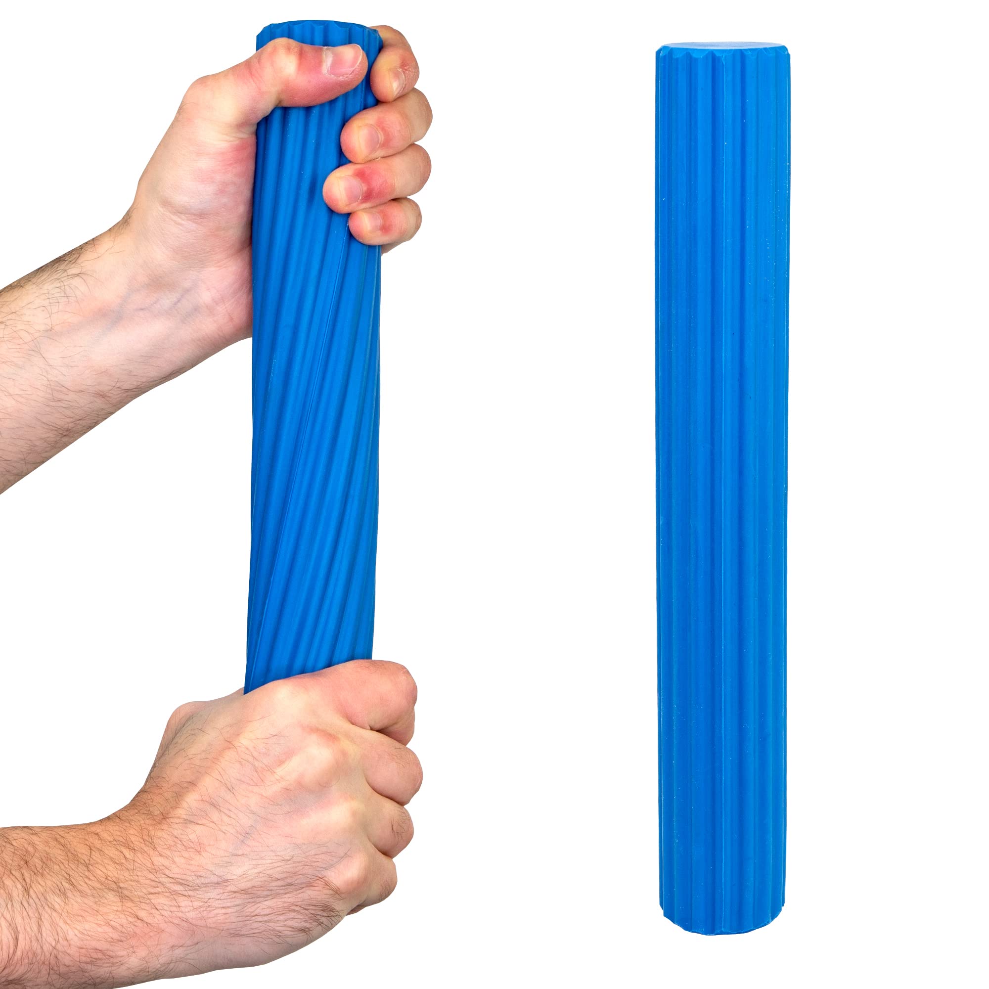 CanDo Hand exerciser Twist-n-Bend - finger strengthener CanDo, Flexible exercise stick, training stick, blue (strong) 12", 10-1514