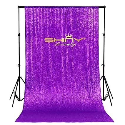 Amazon Com Sequin Curtains 2 Panels 4ftx7ft Glitter Backdrop For