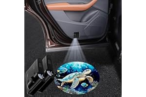 LMZLJZ 2PCS Car Door Lights,Turtle Door Lights Logo Projector LED Shadow Welcome Lamp,Car Accessories Turtle Gifts for Women Men,Suitable for All Vehicles Motorcycle Bike