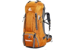 Bseash 60L Waterproof Lightweight Hiking Backpack with Rain Cover, Outdoor Sport Travel Daypack for Climbing Camping Touring
