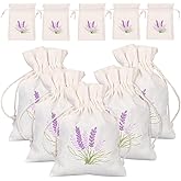 HOLIDYOYO Refillable Empty Sachet Bag 5.51X3.93 Inch Drawstring Linen Pouch for Lavender Fragrance Jewelry Candy Party Favors