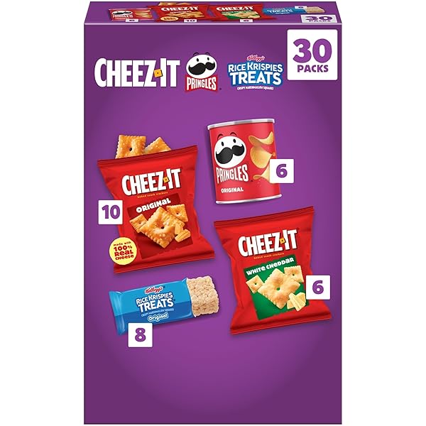KELLOGG’S CHEEZ-IT, PRINGLES & RICE KRISPIES TREATS SNACKS...