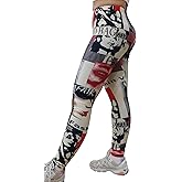 acdiac Women's Fashion Print Leggings Yoga Pants Cartoon Patterns One Size for Fitness Jogging Gymnastics