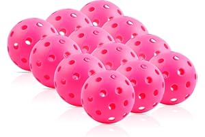 Fizzazzle Pickleball Balls Outdoor 40 Holes - Durable High Bounce USAPA Approved - True Flight Tournament Pickleballs - 4/6/12 Pack - Accessories for Training & Competitive Play