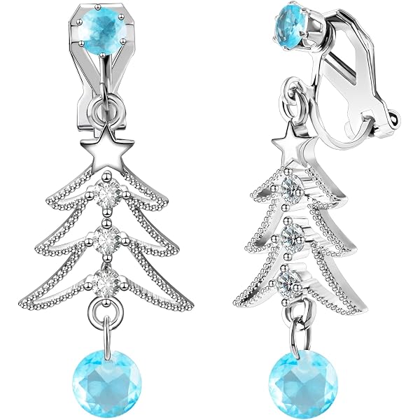 Christmas Earrings For Women - 6 Pairs Set With Trees, Snowflakes, Snowmen, Cute Holiday Stud & Dangle Earrings