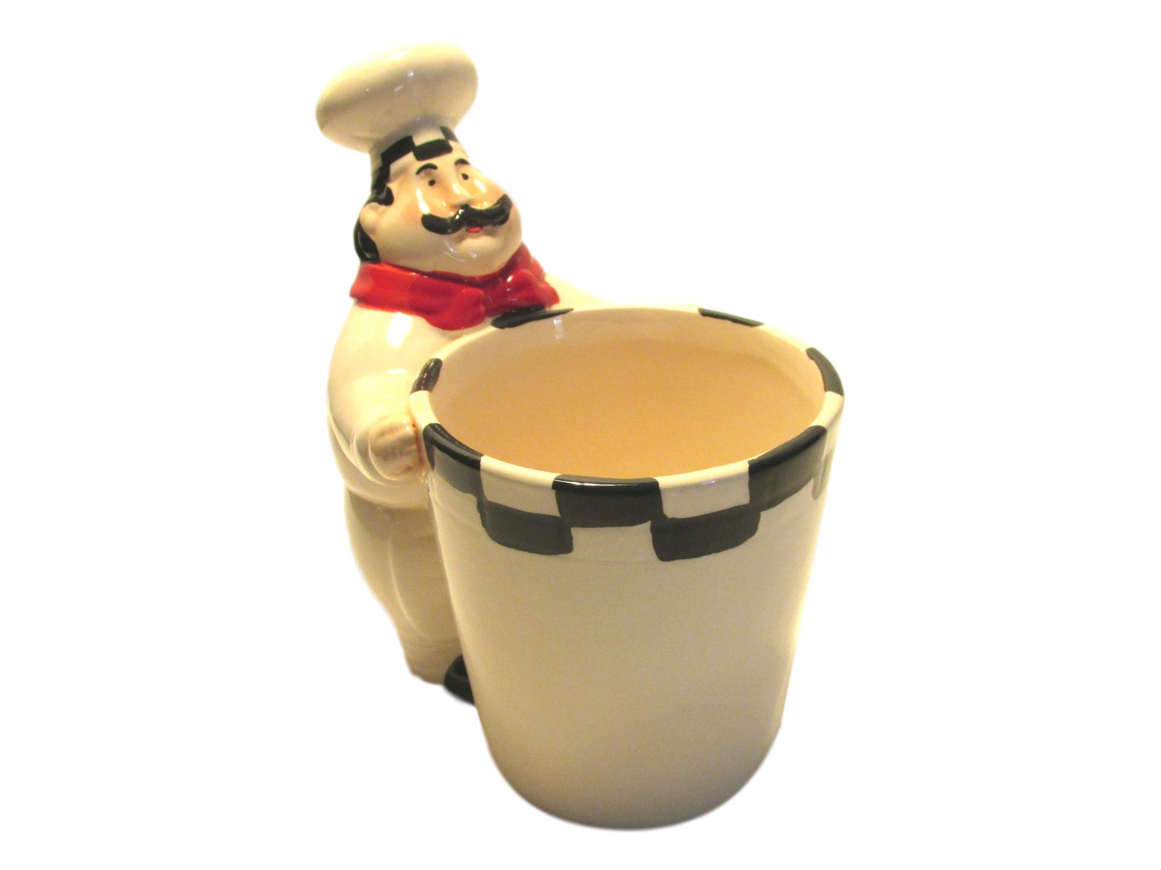 Photo 1 of "Sophia Essential" Fat Chef Kitchen Utensil Holder Italian Bistro Cooking Home Decor.