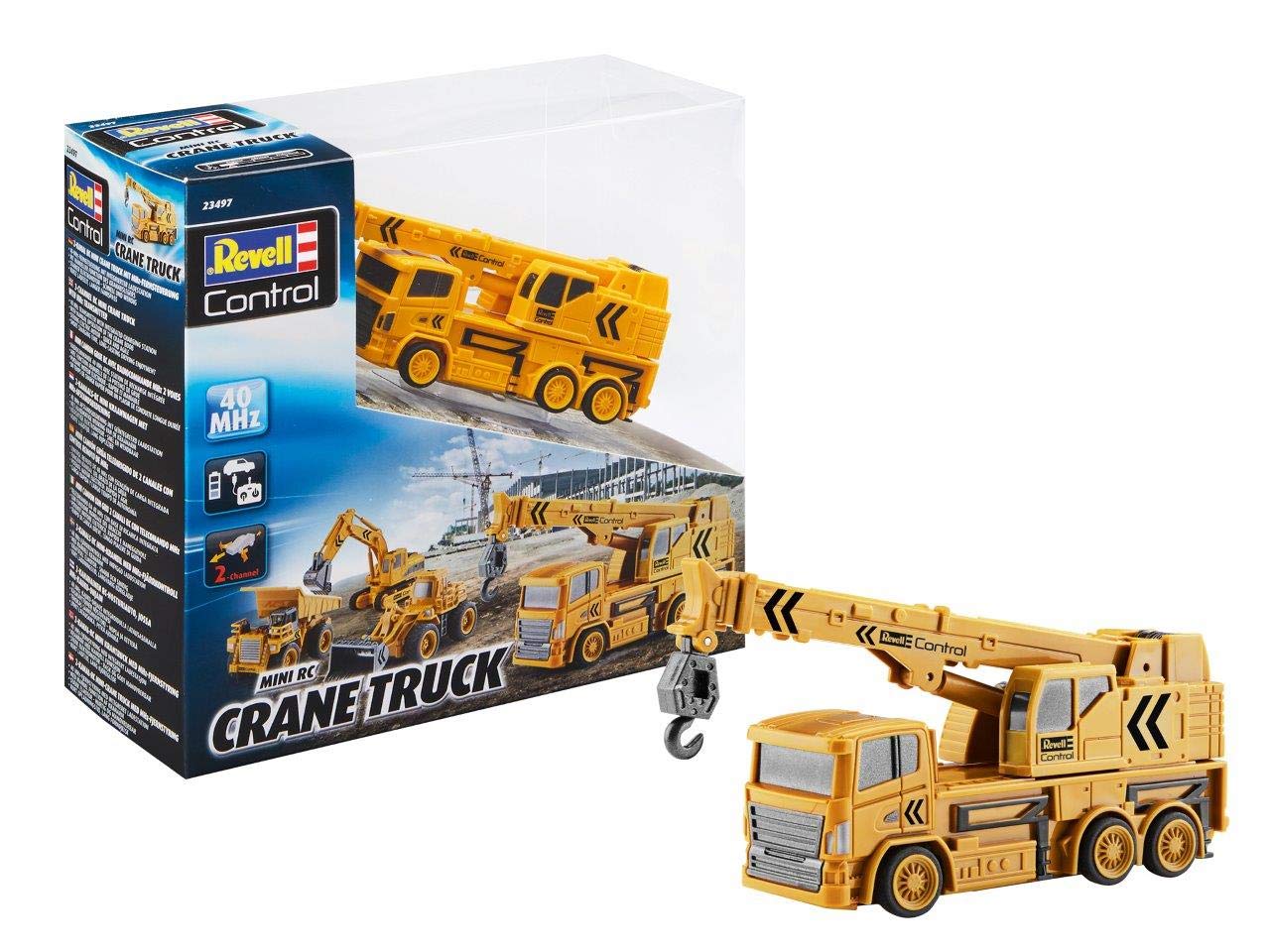 Revell Control 23497 Mini RC Crane Truck Plastic Model Kit, Yellow