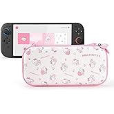 Kuitmor Carrying Case Compatible with Switch 2 (2025) 7.9 Inch, Hard-Shell Slim Travel Case with 12 Game Card Slots for Switch 2 Console and Accessories, Candy Party - HLK
