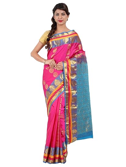 Kanchipuram silk with Blouse Piece Saree