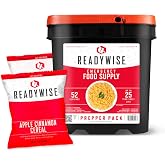 READYWISE Emergency Food Survival Supply Prepper Pack Bucket, 52 Servings
