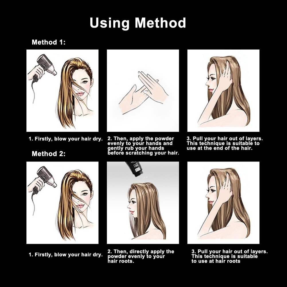 Amazon ヘアパウダーヘアスプレー ユニセックスモデリング