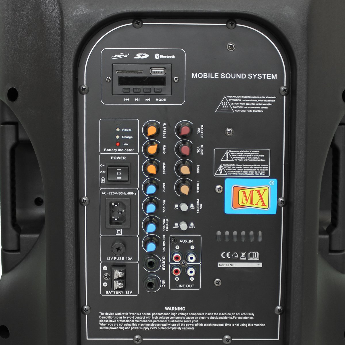 mx 15 multimedia speaker trolley