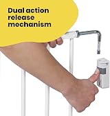 Safety 1st Wall Fix Extending Metal Gate 62-102cm White Baby Safety Gate view 5