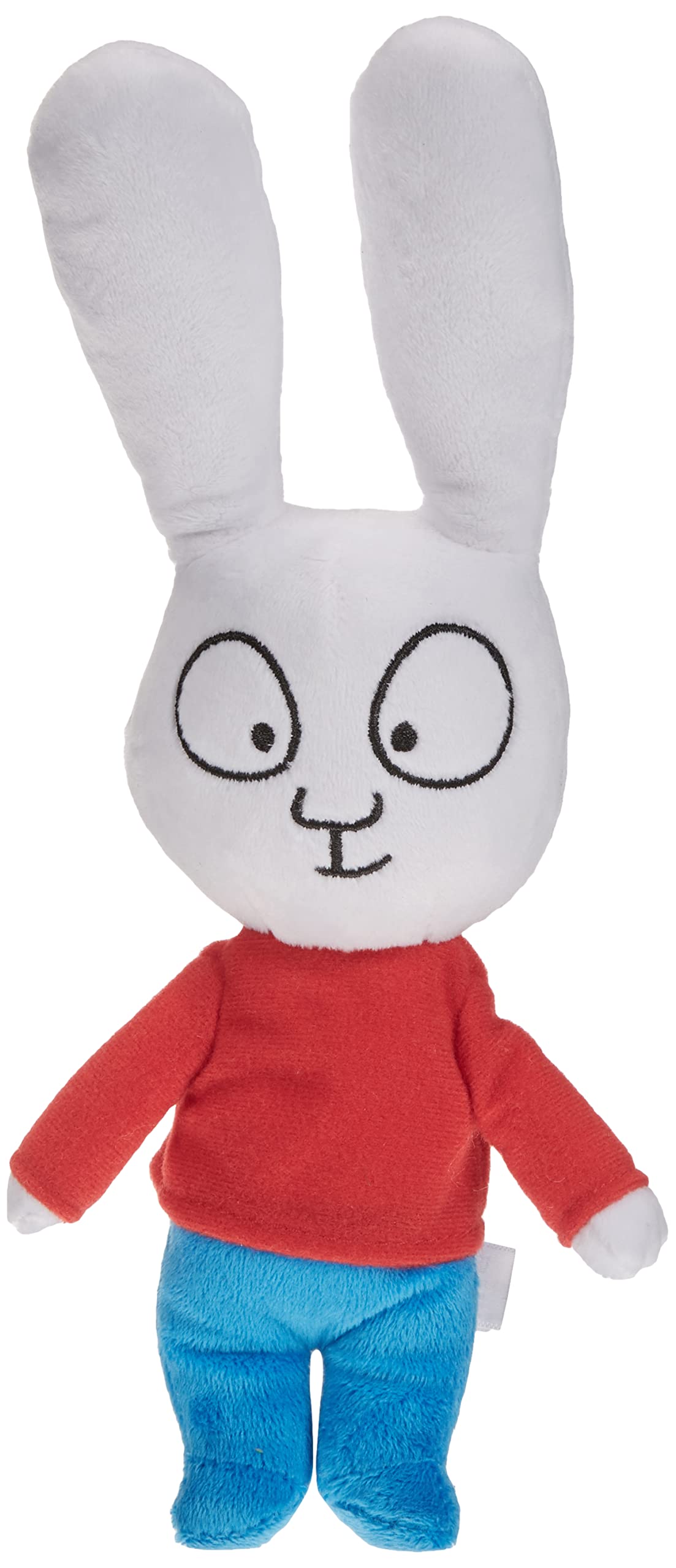 Jemini - Simon Plush Rabbit +/- 27 cm, 023429, White/Blue/Red