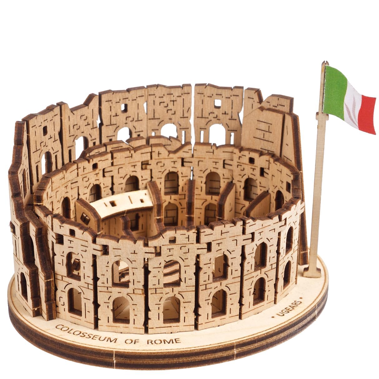 UGEARS Rome Colosseum 3d Puzzles for Adults - Model Building Kits Wood Puzzle Hobbies for Men - Rompecabezas 3d Para Adultos - Wooden Model Kit to Build