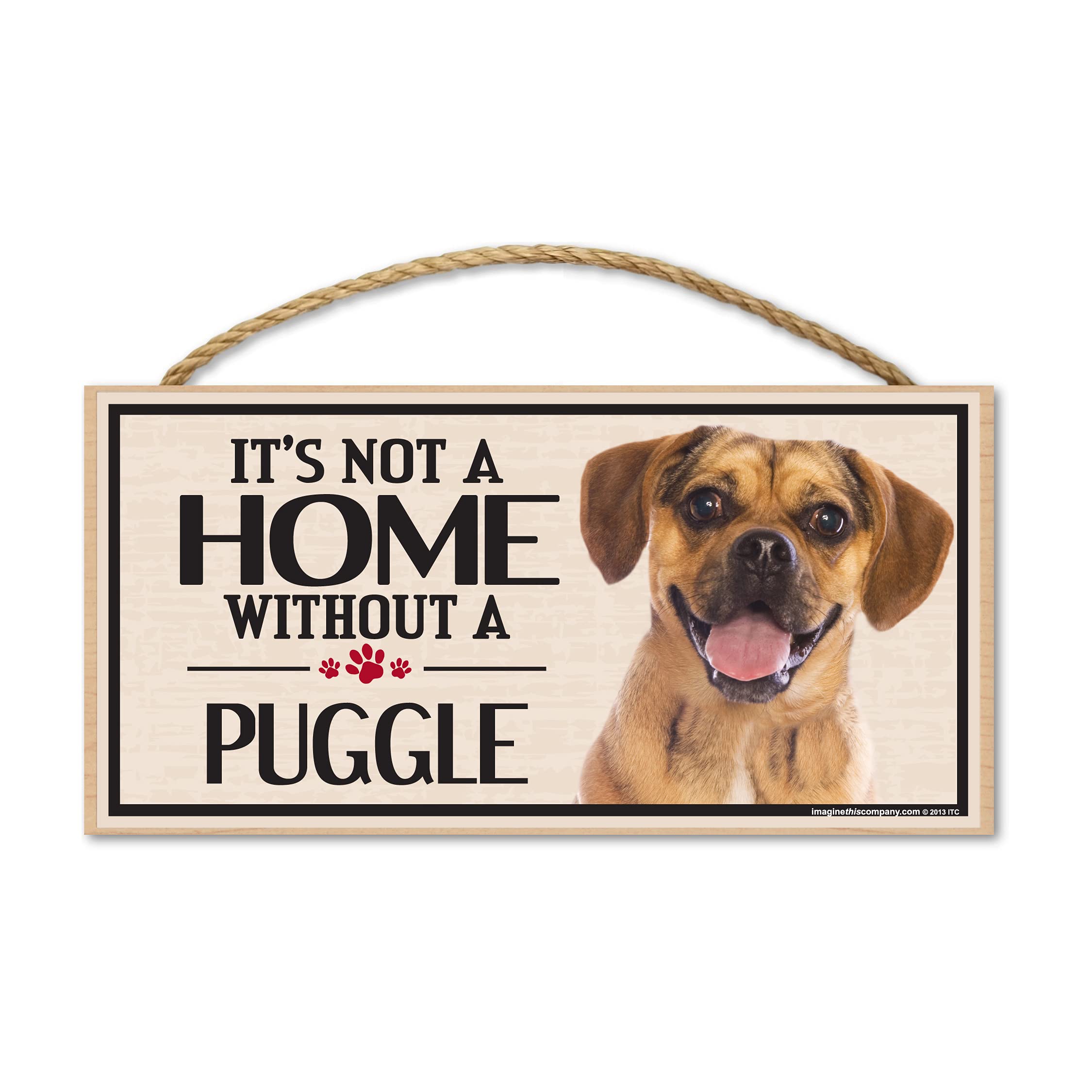 Imagine This Wood Sign for Puggle Dog Breeds