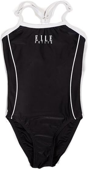 Amazon エル Elle キッズ ジュニア用ブランドスクール水着 8769 160 ブラック 水着 通販