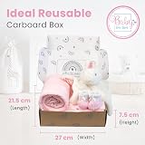 Baby Box Shop Newborn Essentials Gift Set for Girls Unicorn Comforter Pink view 5