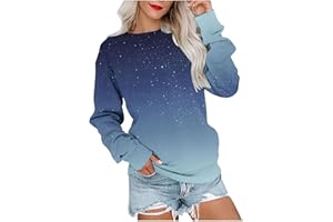 Ceboyel Long Sleeve Shirts For Women Crewneck Sweatshirt Pullover Casual Long Sleeve Tops Trendy Loose Fit Fall Clothing 2023