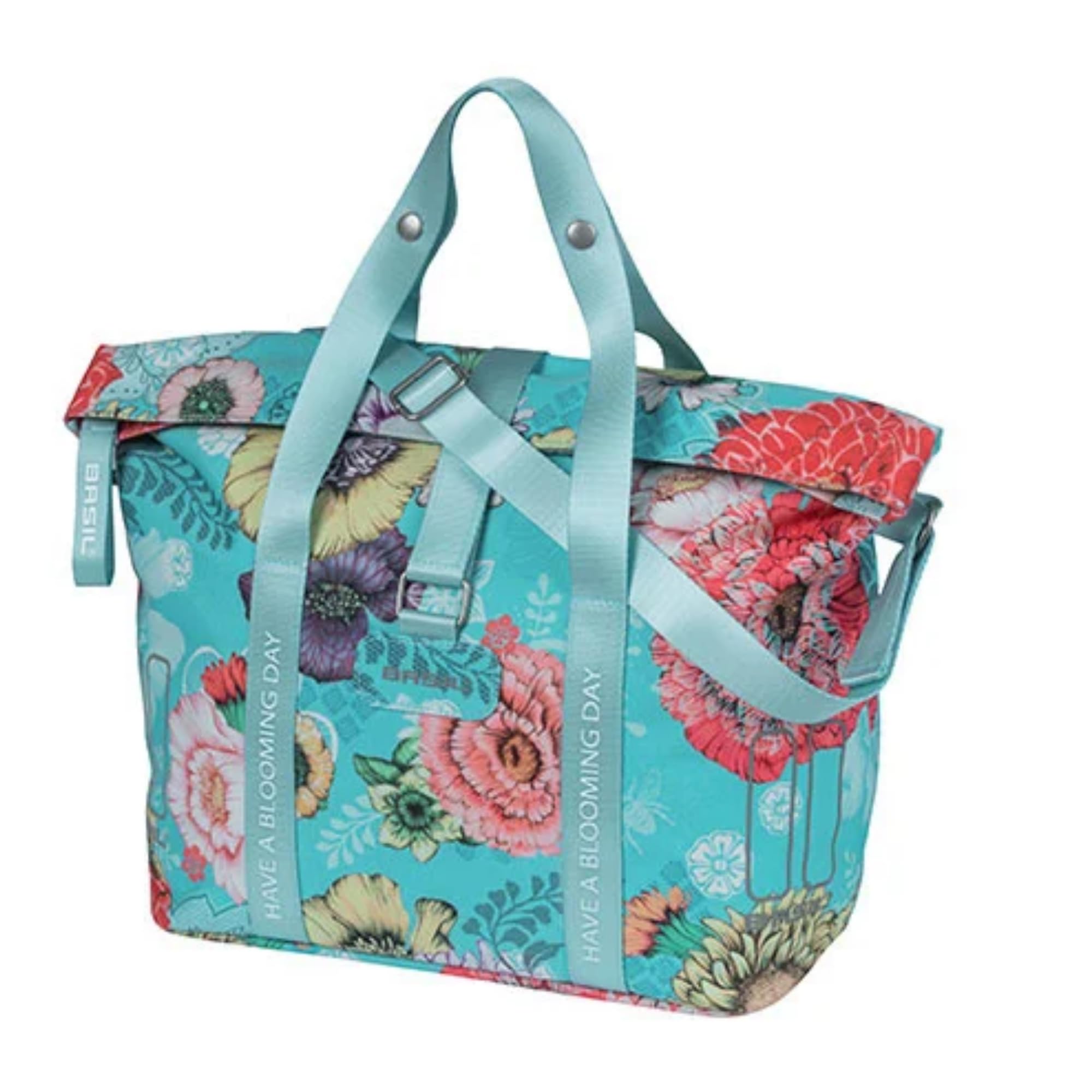 Basil 18166 Bicycle Handbag Bloom Field Sky Blue 8-11 litres Recycled PET Polyester