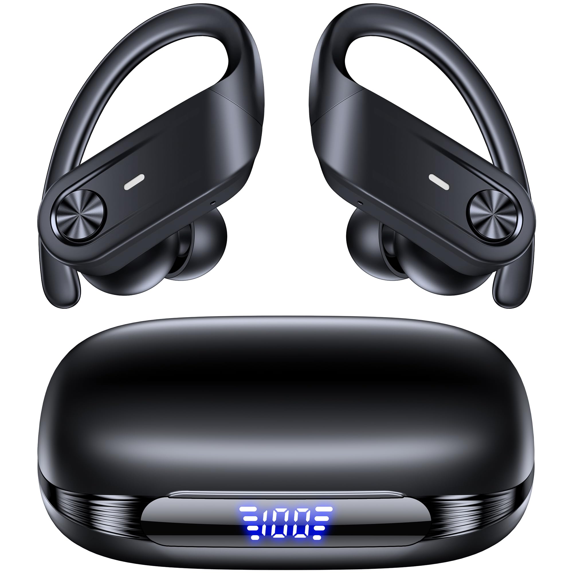 Photo 1 of Active Noise Cancelling Wireless Ear Buds 80 Hrs Playtime Hi-Res Stereo Quality Bluetooth Earbuds with Transparency Mode Headphones Bluetooth Earhooks ANC Earphones for Work Sports Travel